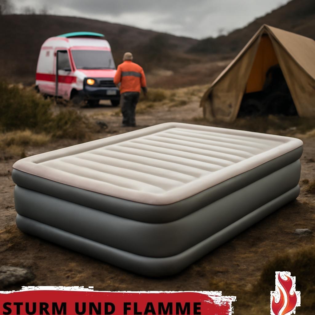 Aufblasbares Gästebett als praktische Notfallausrüstung für zusätzlichen Schlafkomfort bei unerwartetem Besuch